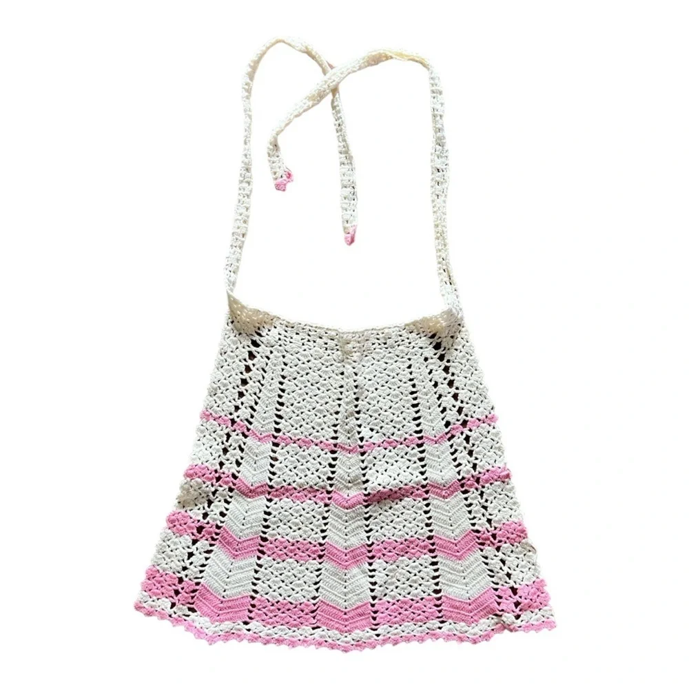 Vintage Hand‎ Crocheted Apron
